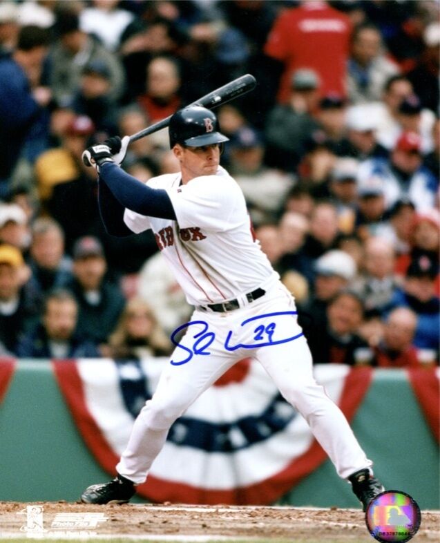 Shea Hillenbrand Red Sox #1 8X10 Color Photo Auto B&E Hologram