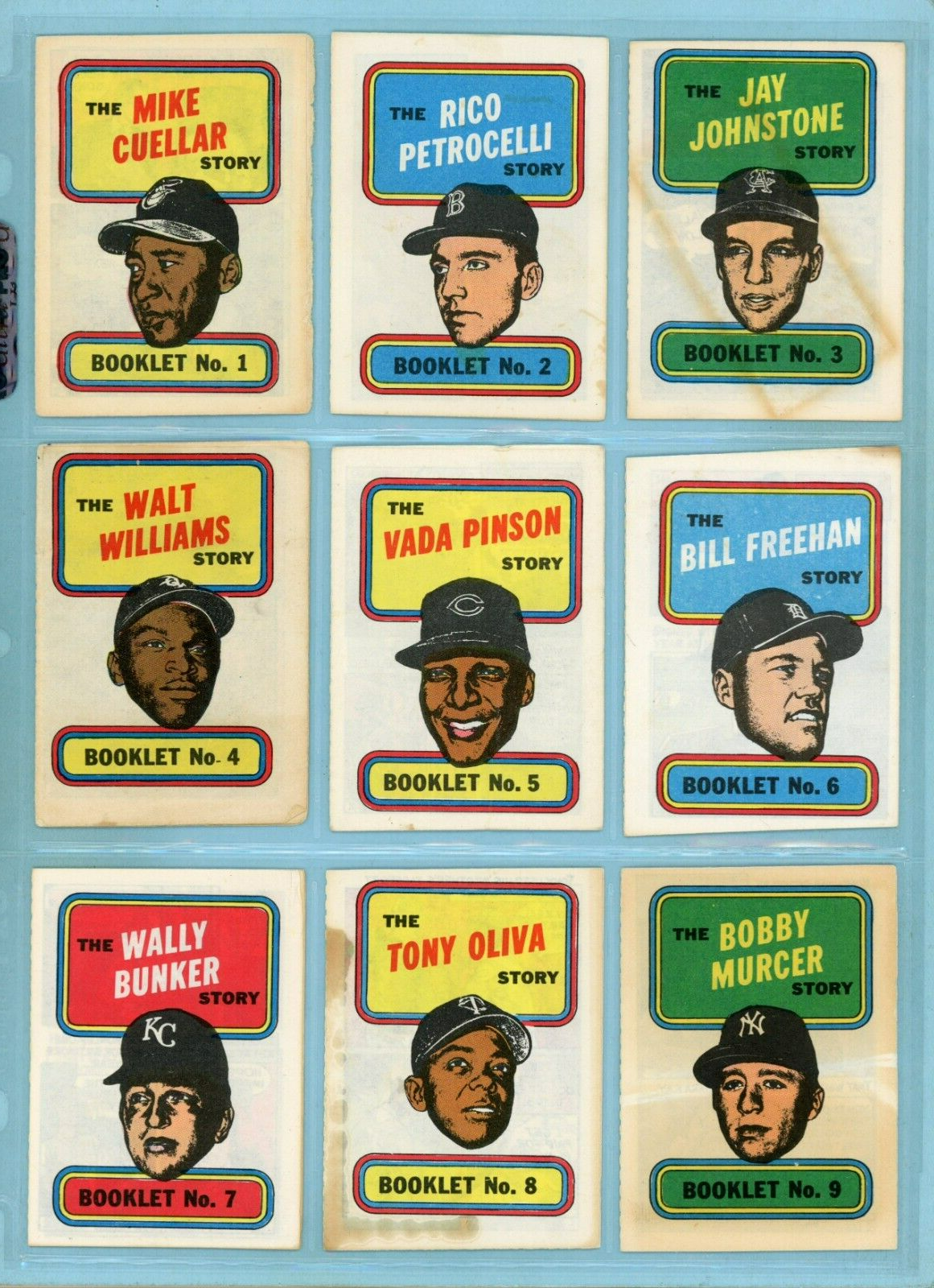 1970 Topps Story Booklets Complete Set of 24 Low Grade