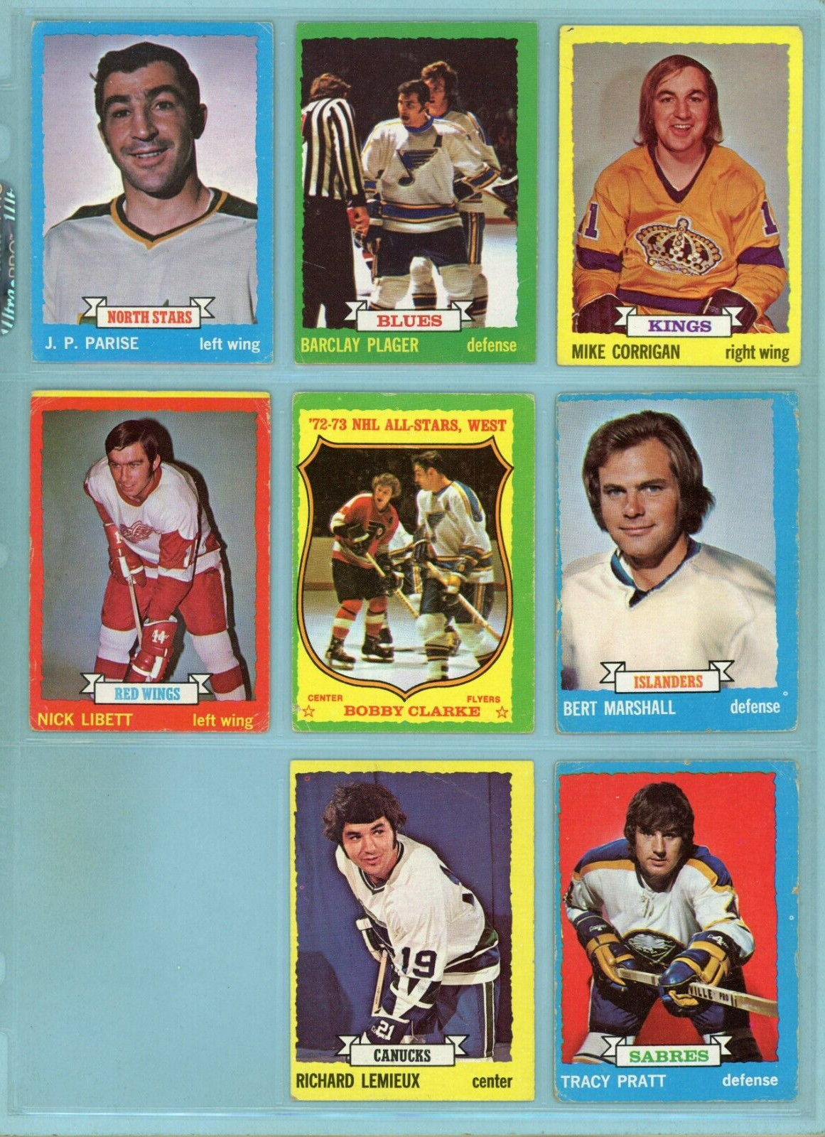 1973-74 Topps Starter Set Lot of 160 Different Hockey Cards Low Grade