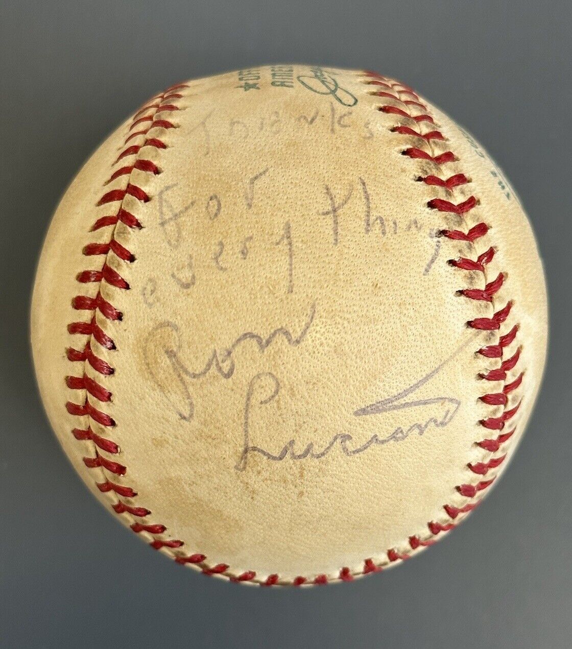 Ron Luciano (AL Umpire) Personalized SIGNED Official 1970-73 AL Cronin Baseball