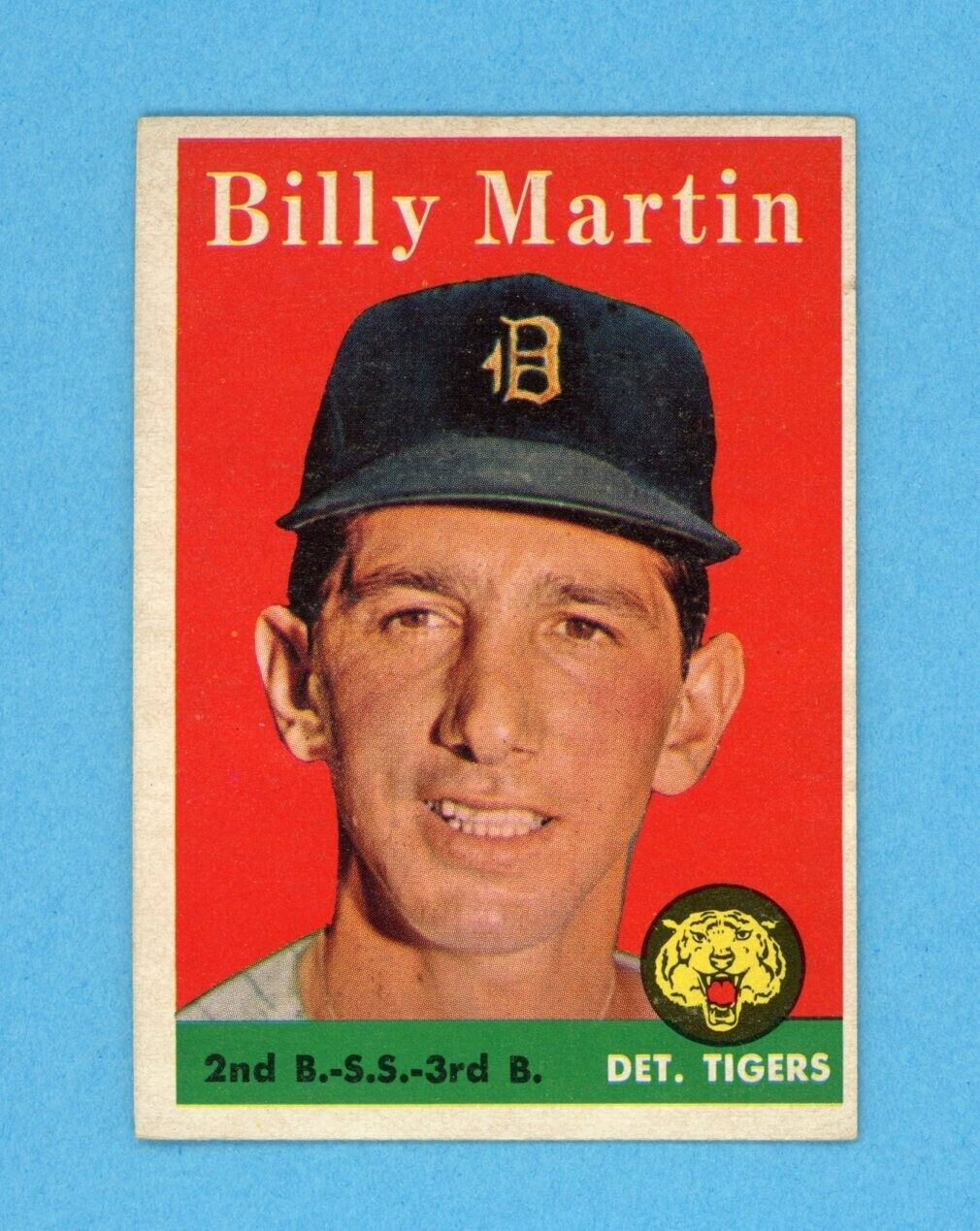 1958 Topps #271 Billy Martin Detroit Tigers Baseball Card EX+ o/c