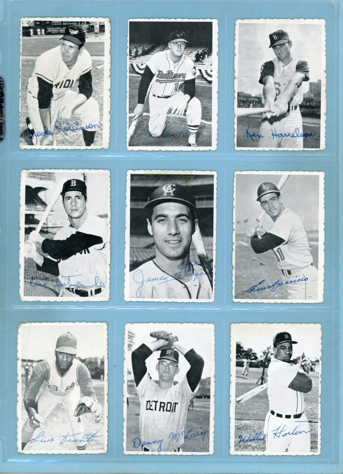 1969 Topps Deckle Edge Complete Set of 33 + 1 Variation Baseball Cards Low Grade