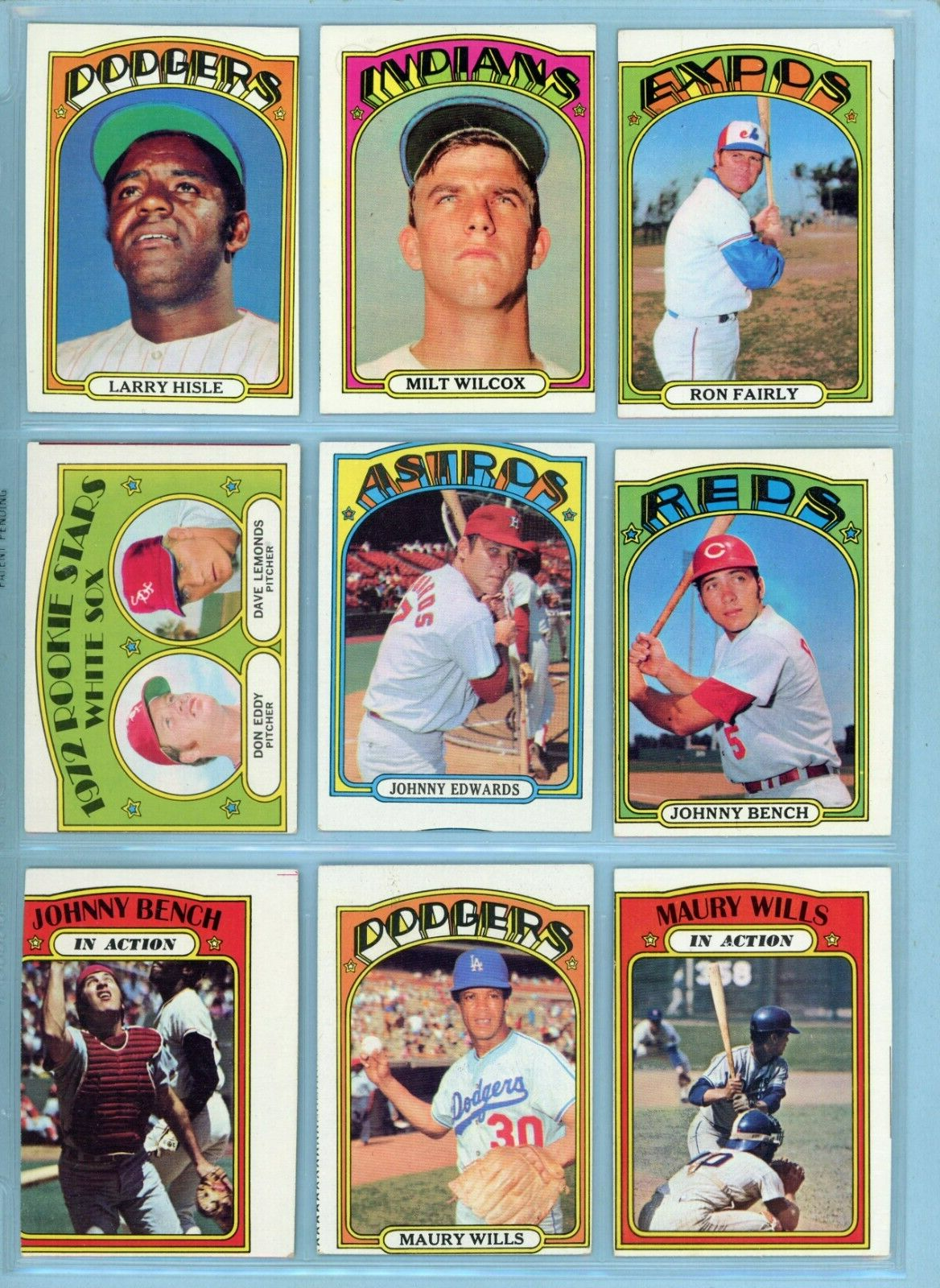 1972 Topps Starter Set Lot of 346 Different Baseball Cards EX+ - NM o/c m/c