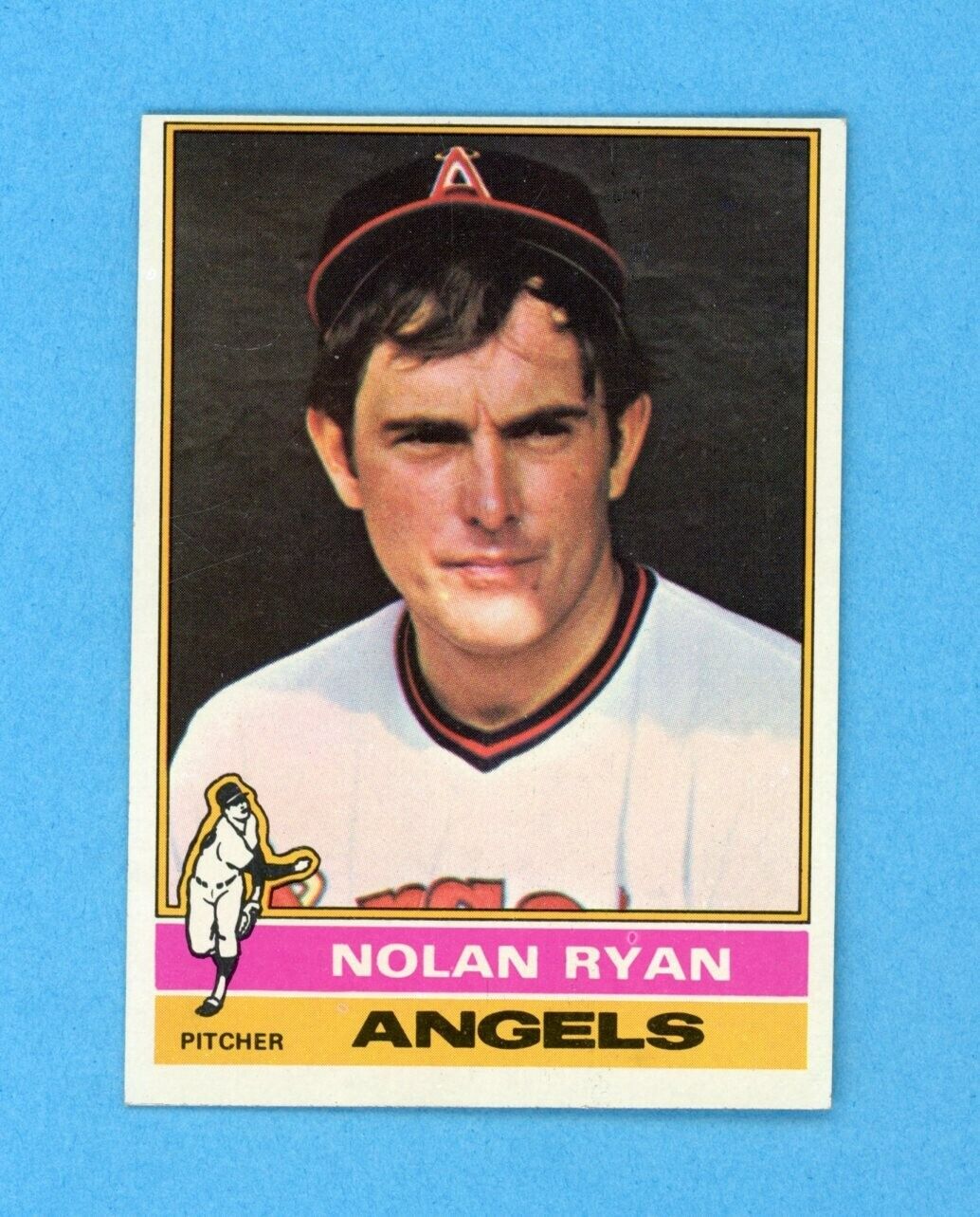 1976 Topps #330 Nolan Ryan California Angels Baseball Card NM o/c