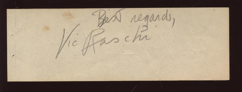 1948-1953 NY Yankees Pitchers Vic Raschi / Ed Lopat Signed Cut 