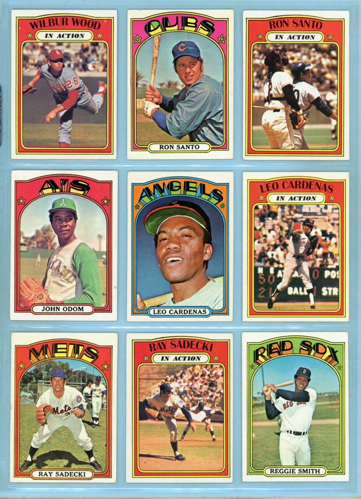 1972 Topps Starter Set Lot of 115 Diff Semi-High Number Baseball Cards Ex/Ex+