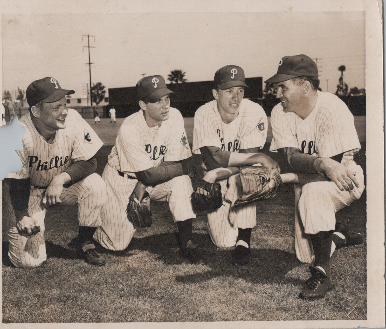 Lot of 21 Andy Seminick Vintage Photos : Chattanooga Lookouts ; Reds ; Phillies