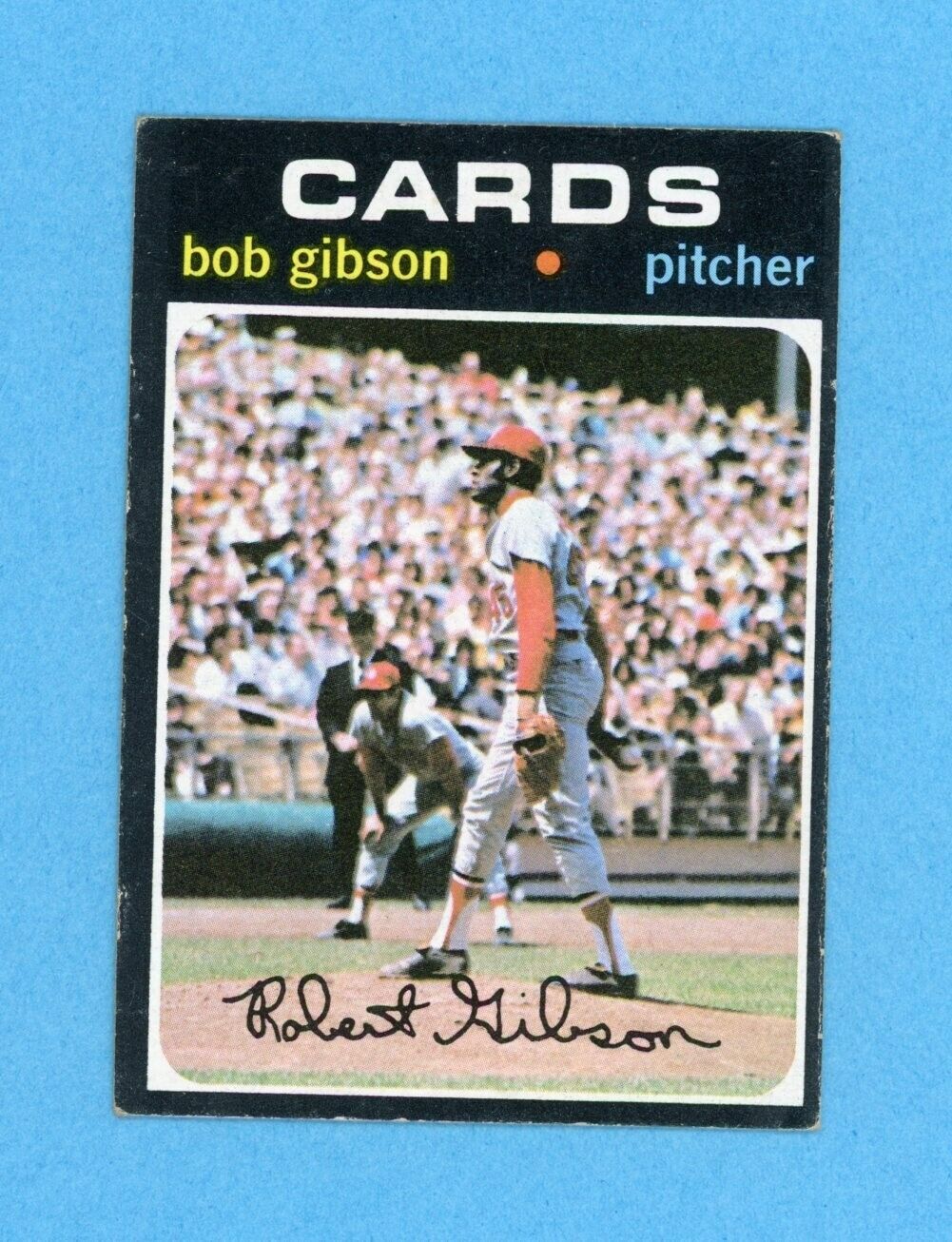 1971 Topps #450 Bob Gibson St. Louis Cardinals Baseball Card Vg/Ex