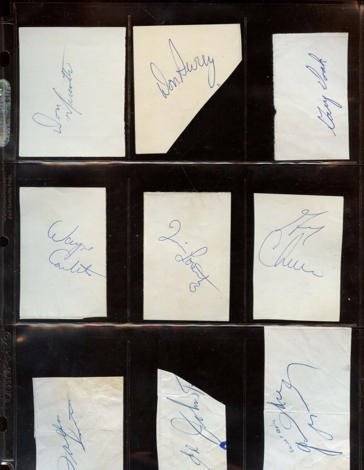 1970 Stanley Cup Champion NHL Boston Bruins 14 Different Cut Signatures