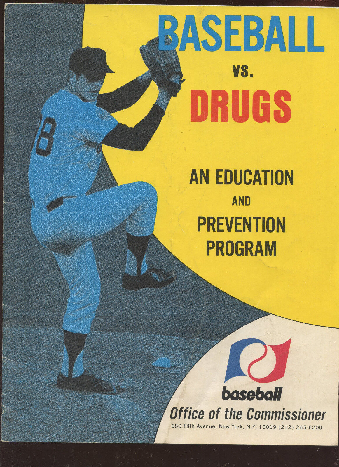 1970 Baseball vs Drugs Program VGEX