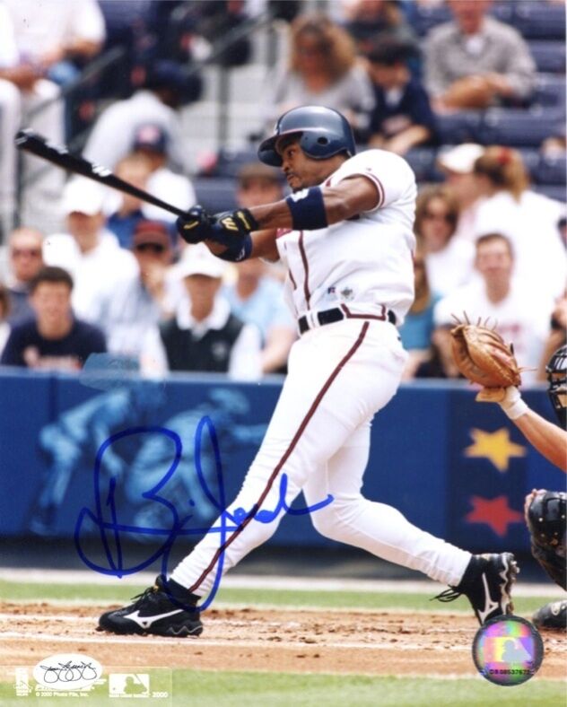 Brian Jordan 8X10 Color Photo Auto B&E Hologram