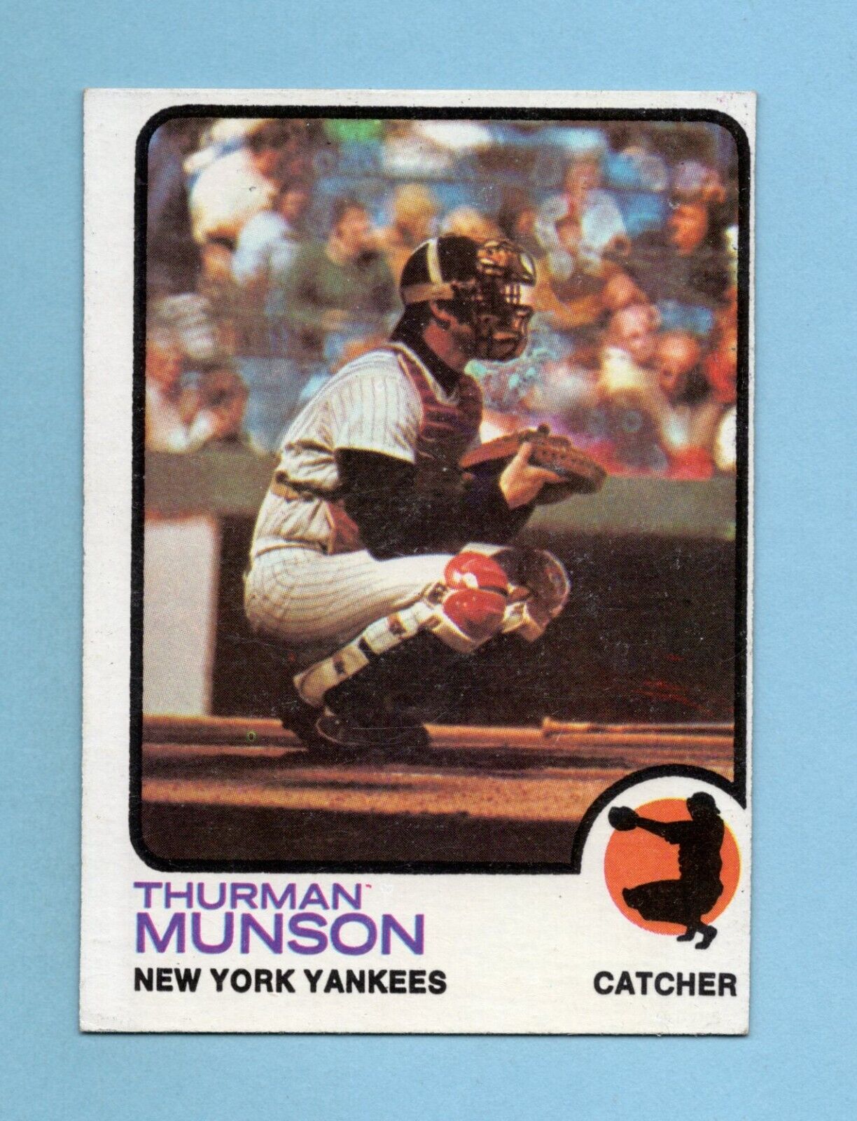 1973 Topps #142 Thurman Munson New York Yankees Baseball Card Ex/Mt o/c