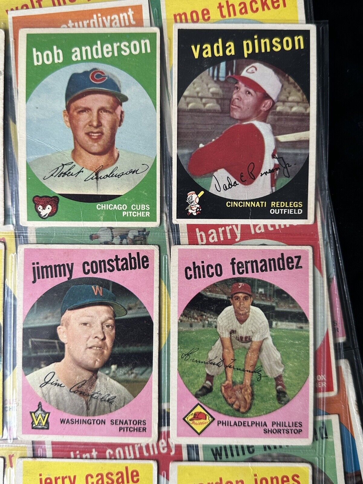 1959 Topps Starter Set Lot of 270 Diff. Baseball Cards w/ 15 HOFers- Low Grade