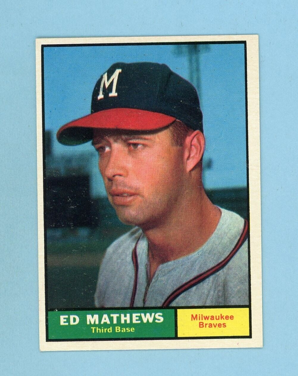 1961 Topps #120 Ed Mathews Milwaukee Braves Baseball Card Ex/Mt