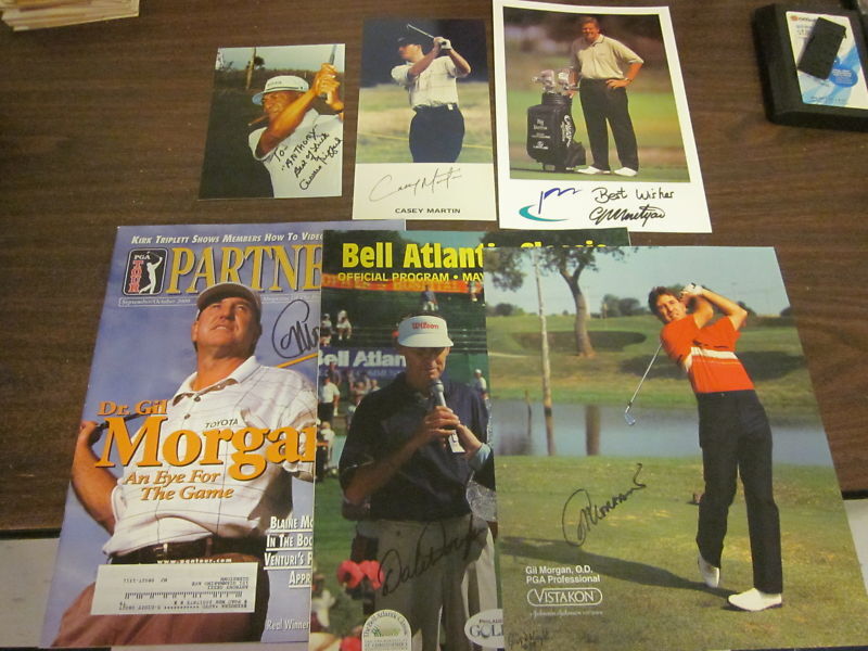 6 PGA Golf Publications & Photos Autographed B & E Holo