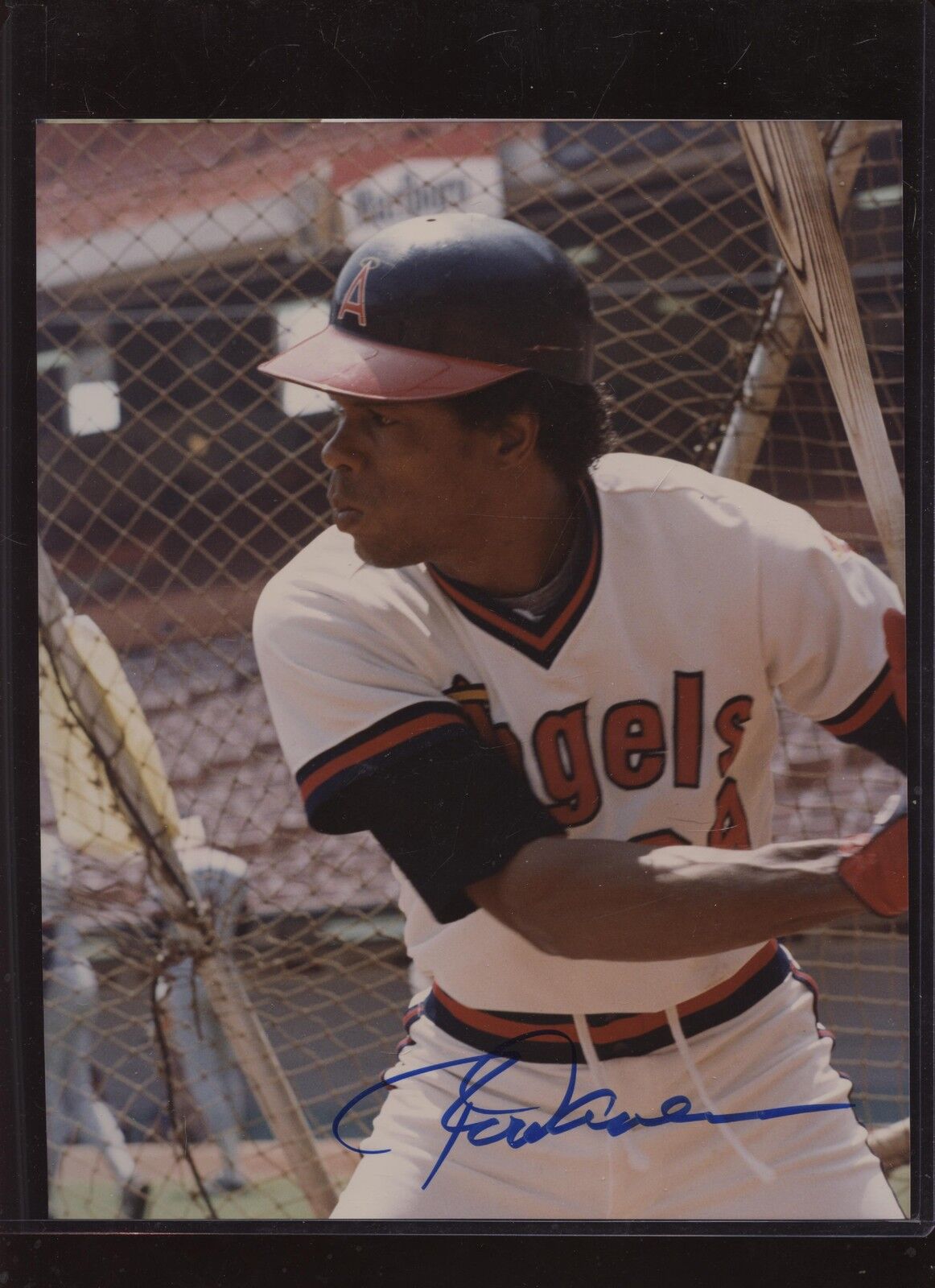 Rod Carew California Angels Autographed 8 X 10 Photo B & E Hologram