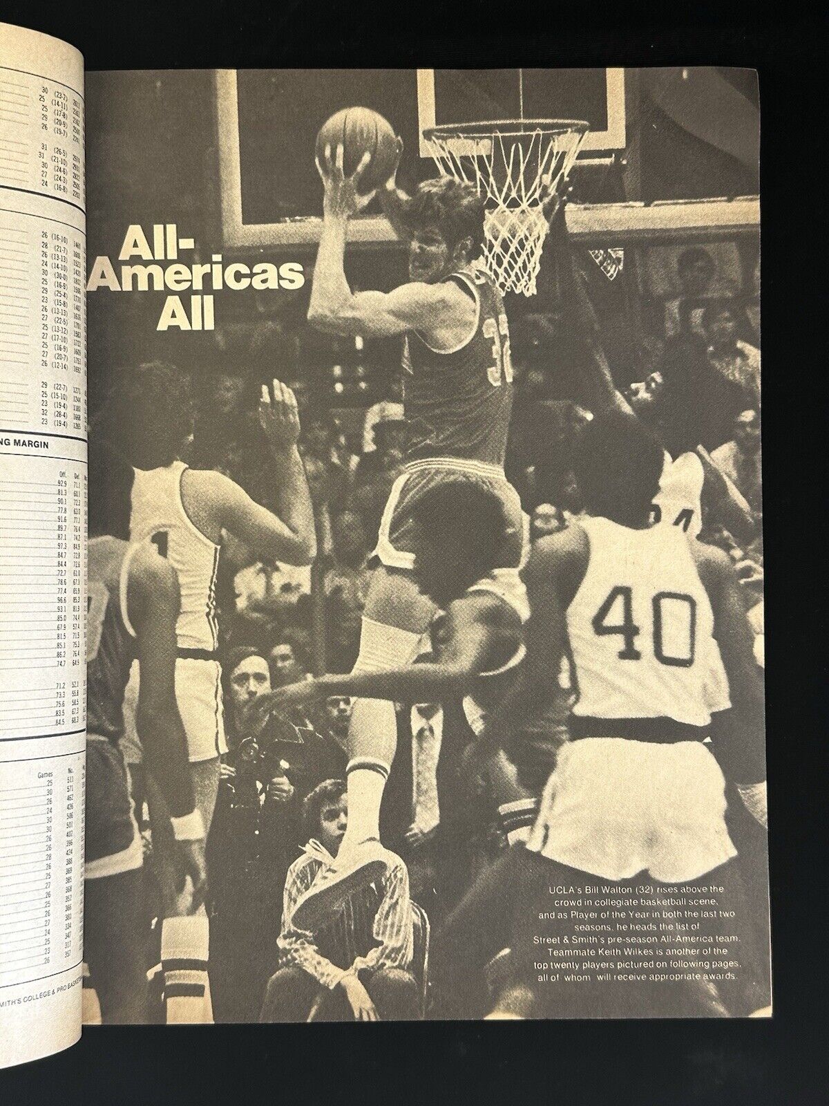 1973-74 Street and Smith’s College & Pro Basketball Yearbook w/ Robertson & West