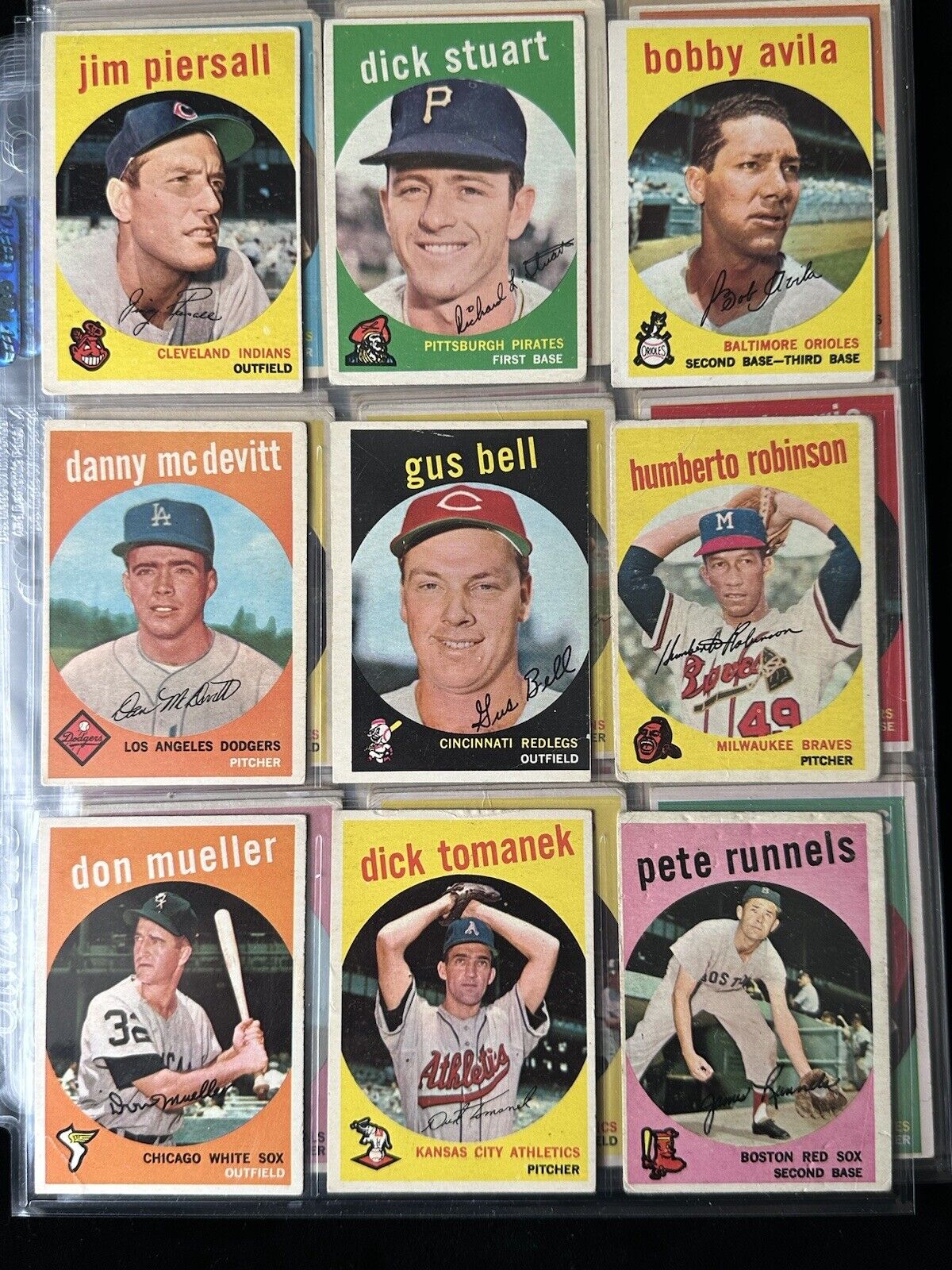 1959 Topps Starter Set Lot of 270 Diff. Baseball Cards w/ 15 HOFers- Low Grade