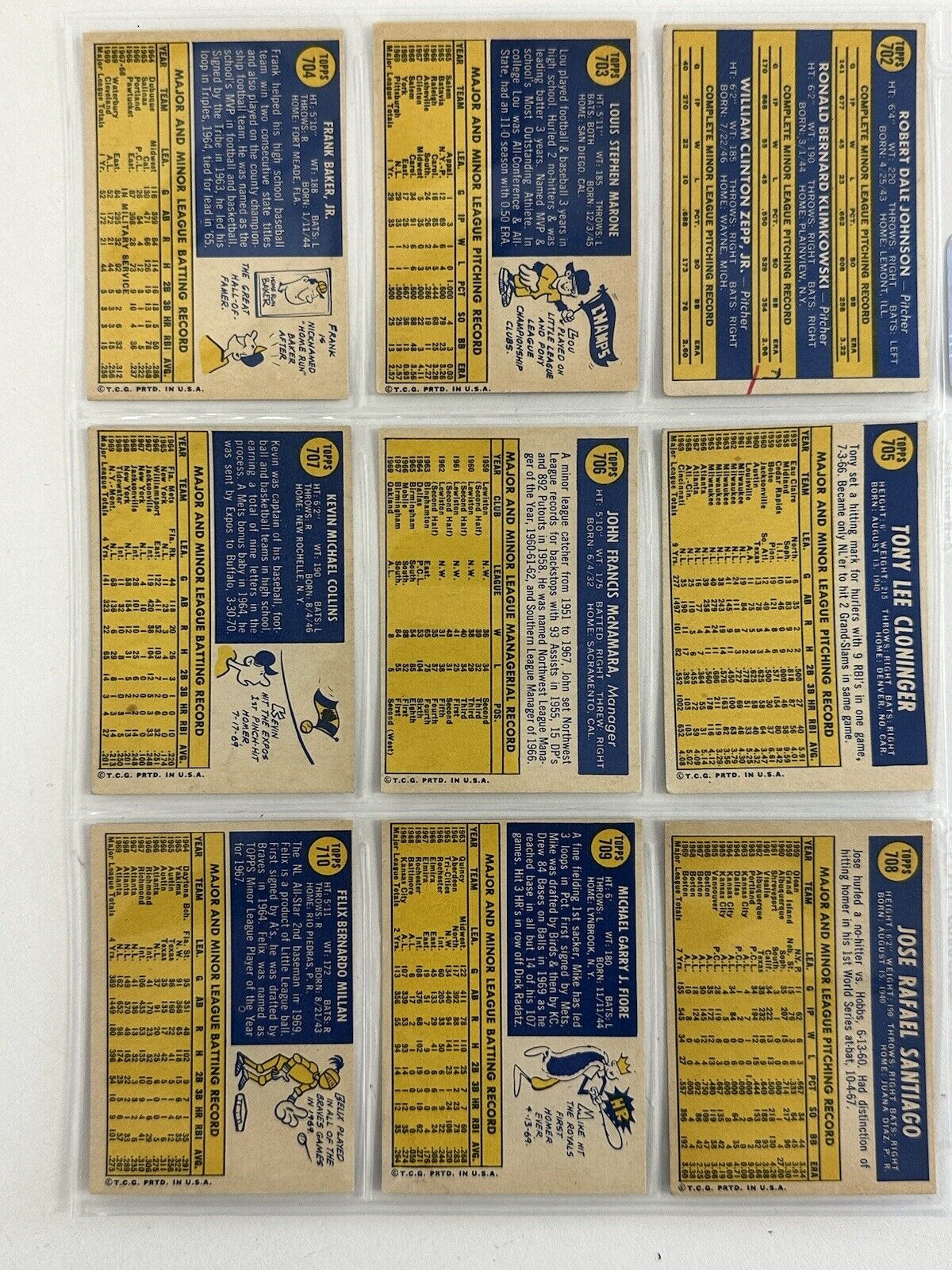 1970 Topps Baseball High Numbers Starter Set / Lot of 90 Different VG-EX/EX