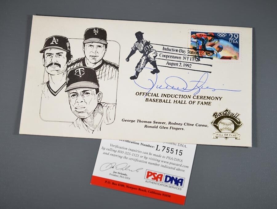 Rollie Fingers Signed FDC Cachet Envelope 8/2/92 PSA/DNA Auto