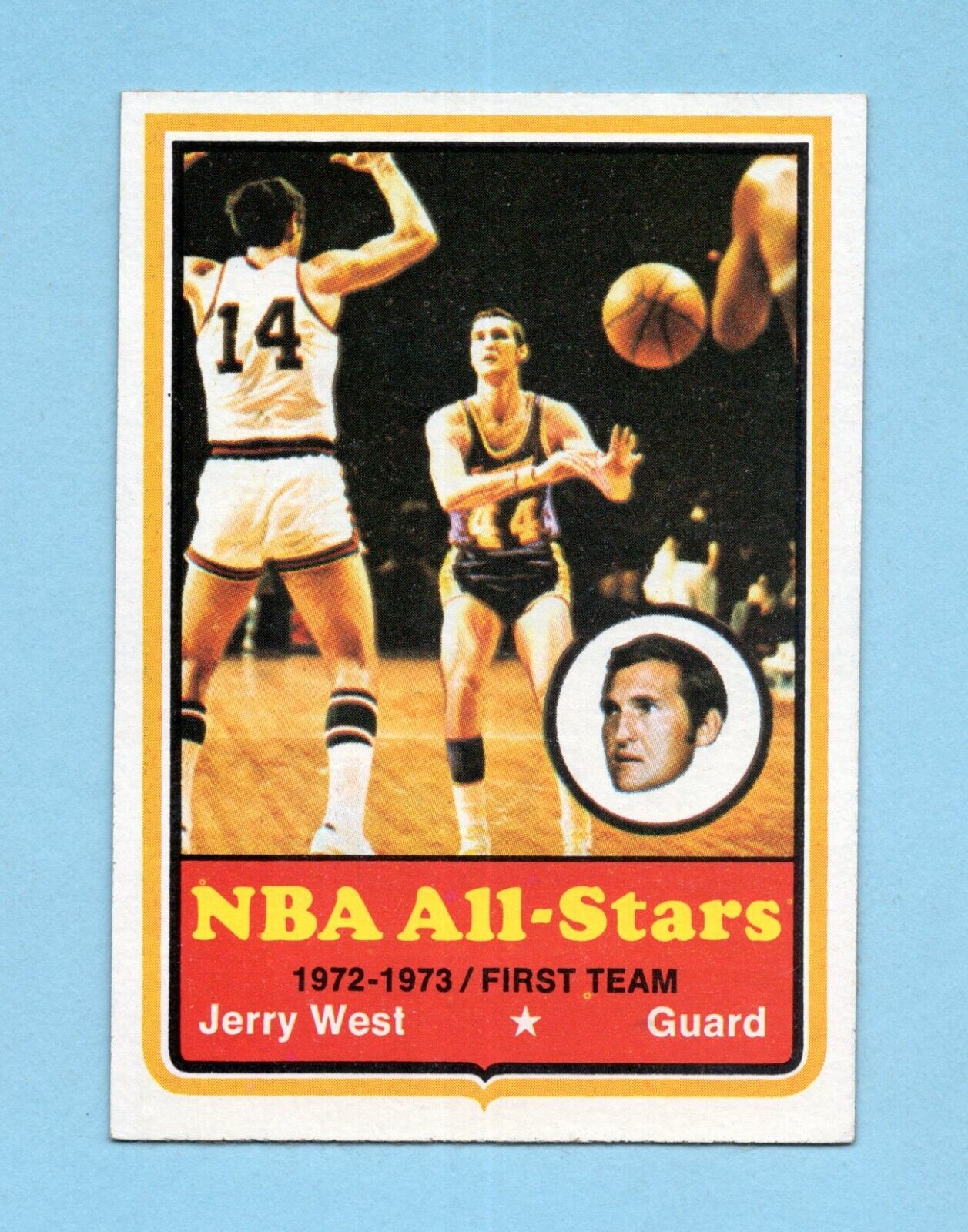 1973-74 Topps #100 Jerry West Los Angeles Lakers Basketball Card NM