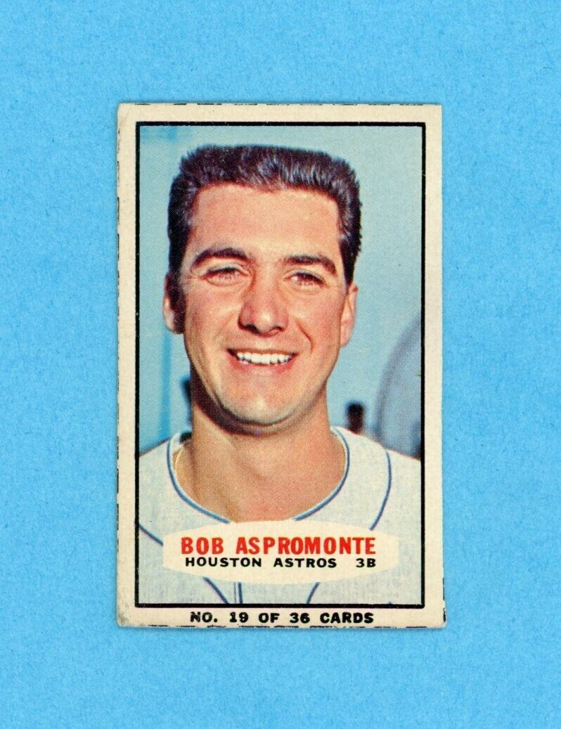 1965 Bazooka #19 Bob Aspromonte Houston Astros Baseball Card