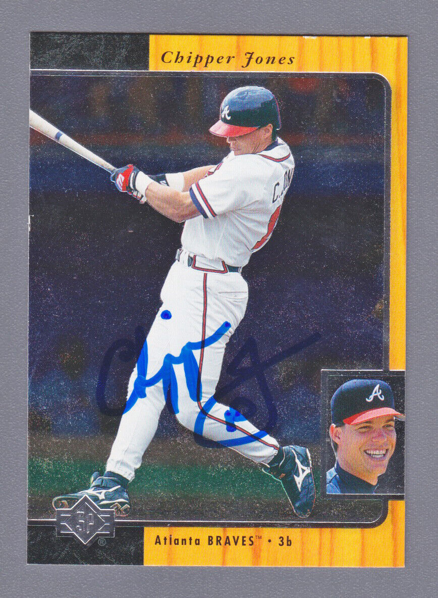 Chipper Jones Signed 1996 Upper Deck SP Card #26 Auto with B&E Hologram