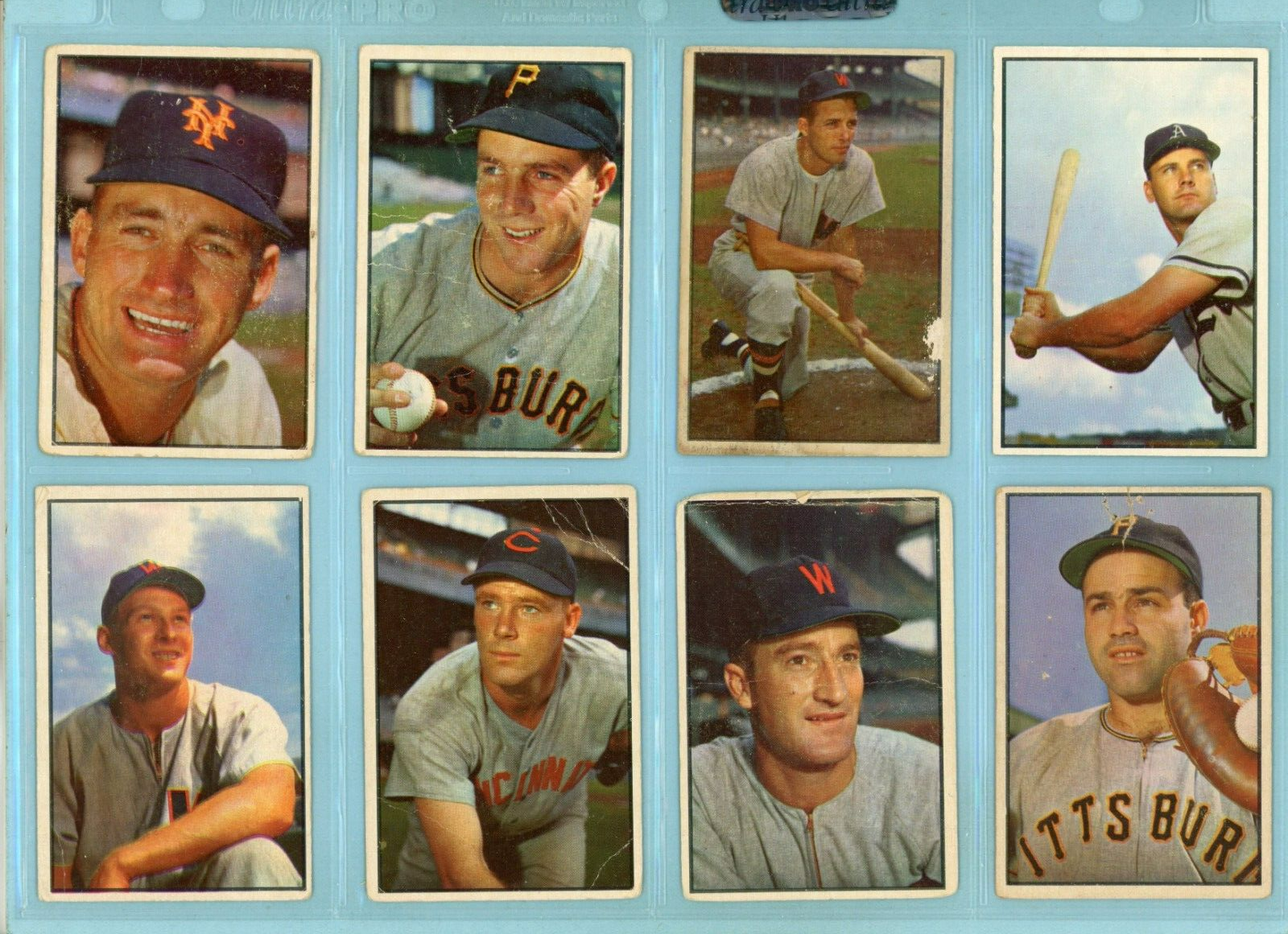 1953 Bowman Color Starter Set Lot of 107 Different Baseball Cards Low Grade