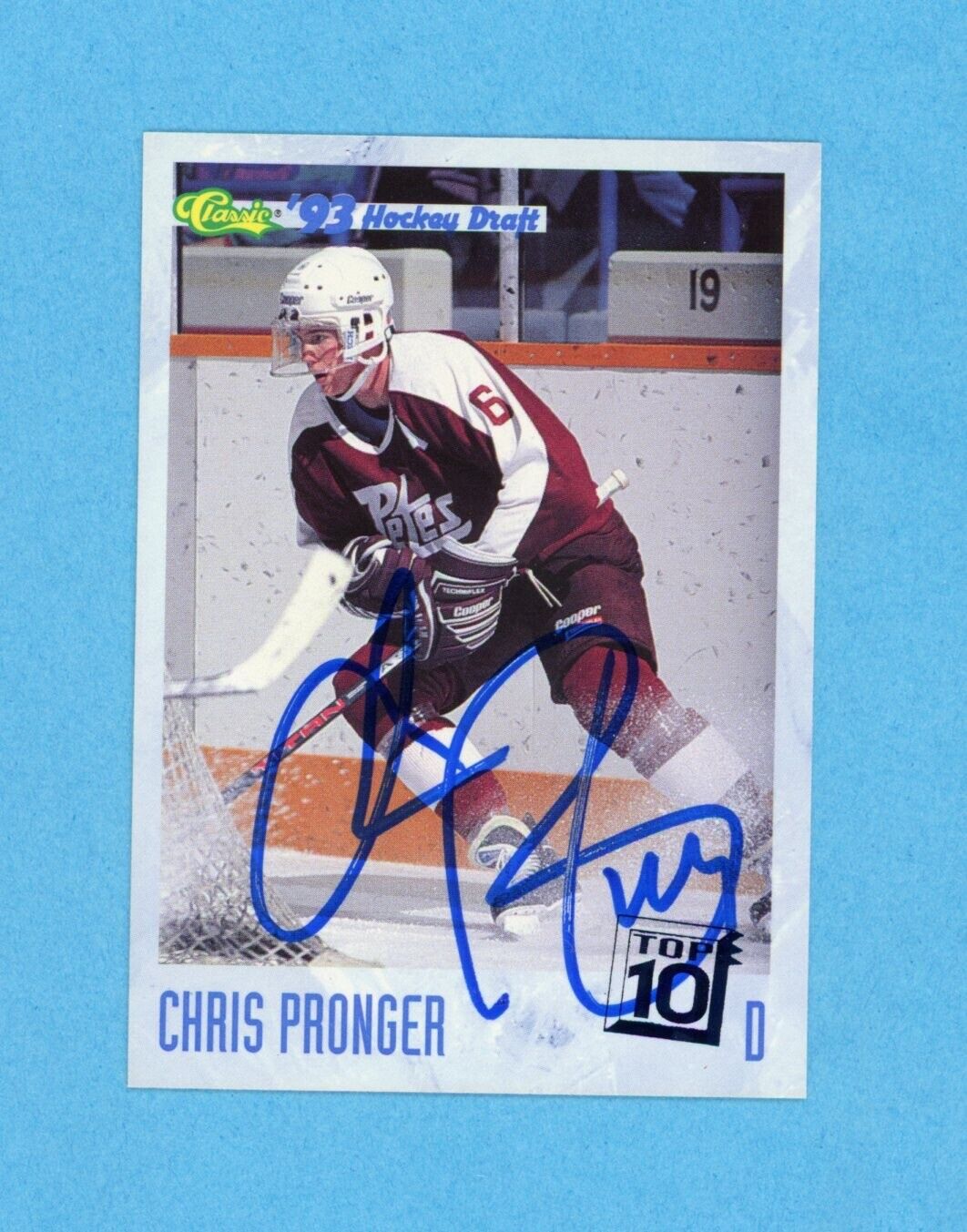 Chris Pronger Signed 1993 Classic Card #2 • Auto w B&E Hologram