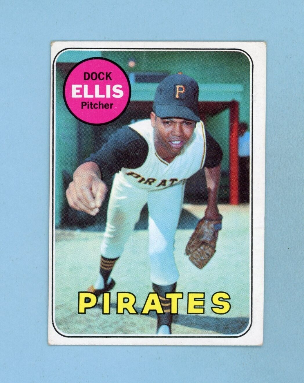 1969 Topps #286 Dock Ellis Pittsburgh Pirates Rookie Baseball Card Vg/Ex o/c