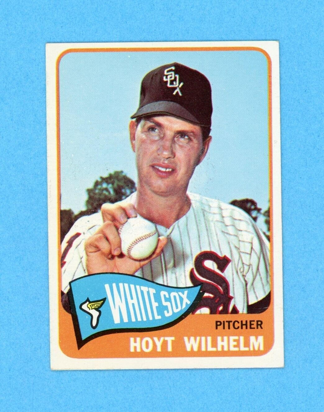 1965 Topps #276 Hoyt Wilhelm Chicago White Sox Baseball Card E/M ap lht w/c bra