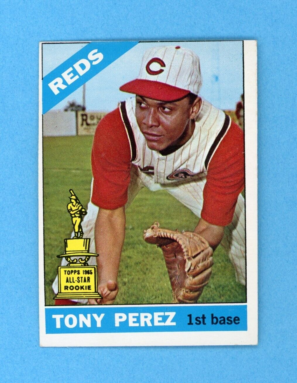 1966 Topps #72 Tony Perez Cincinnati Reds Baseball Card EX+ - Ex/Mt o/c