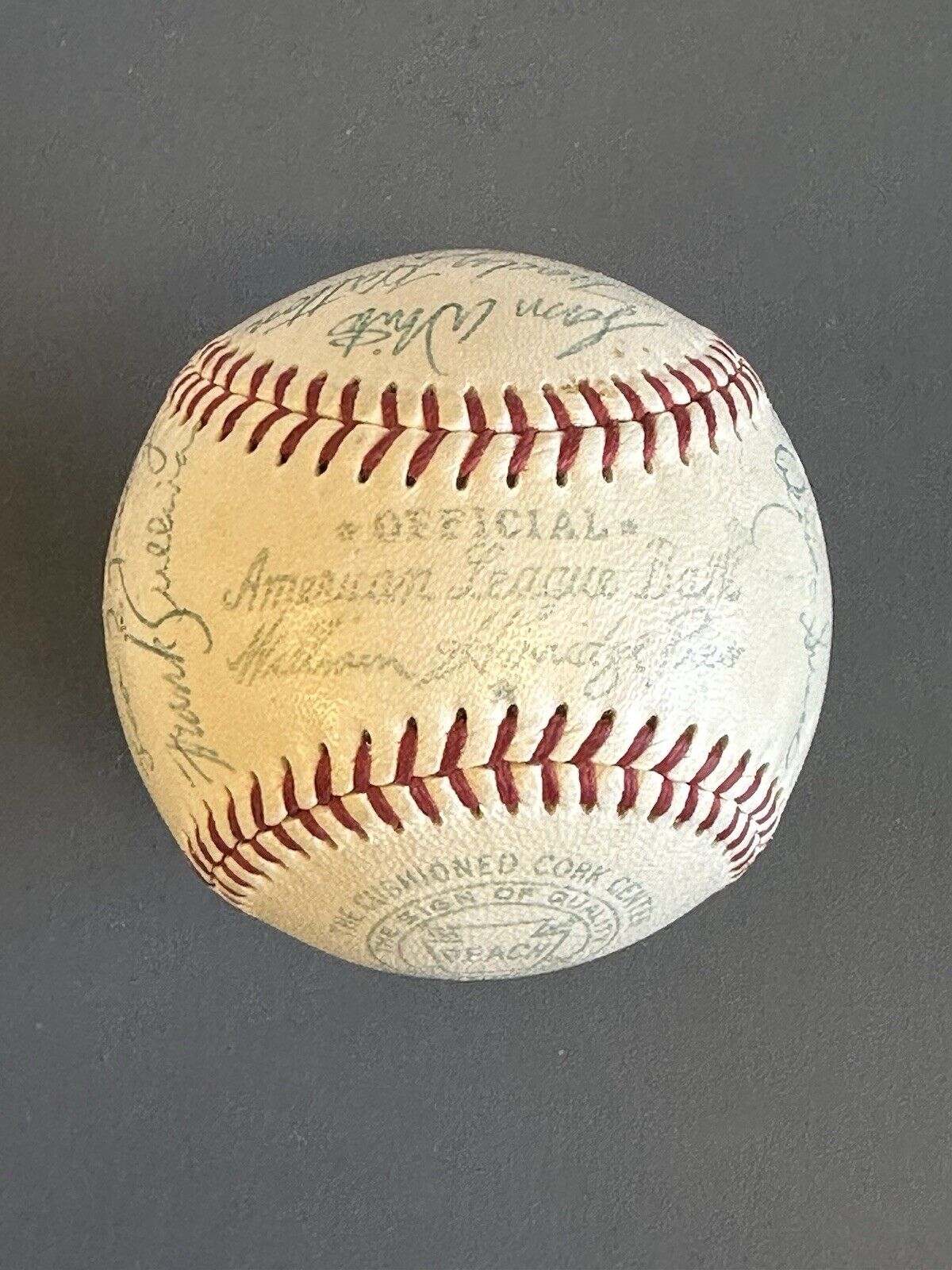 1955 Boston Red Sox Team Signed Official AL Baseball 20 sig w/ Ted Williams - NM