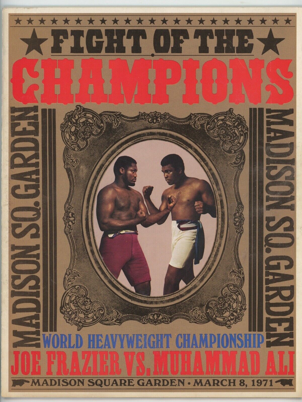 3/8/71 Muhammad Ali Joe Frazier Heavyweight Championship Closed Circuit Program