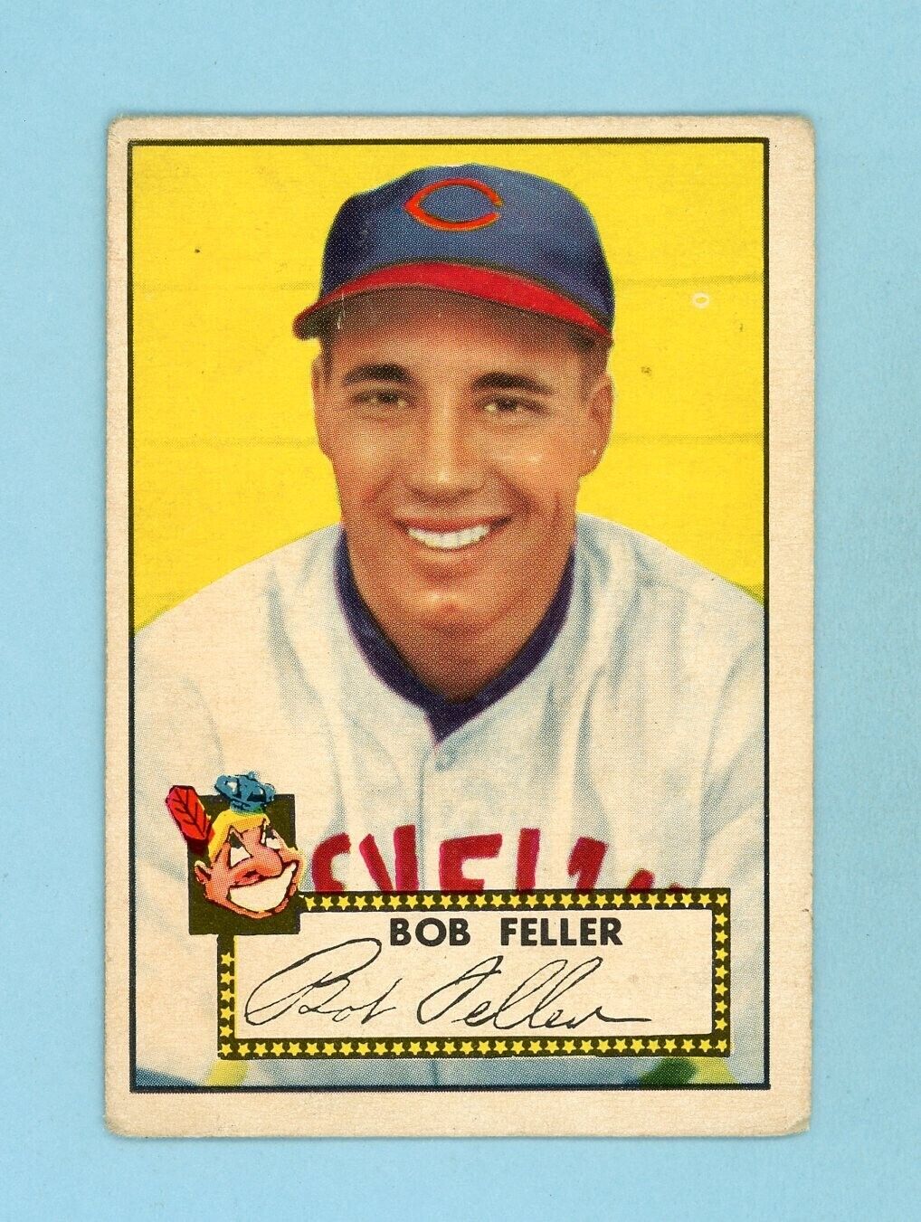 1952 Topps #88 Bob Feller Cleveland Indians Baseball Card VG