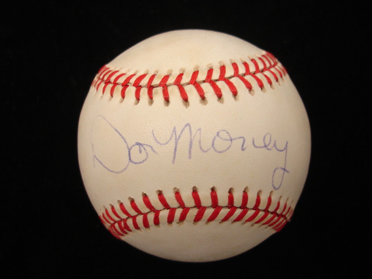 Don Money Autographed NL Baseball