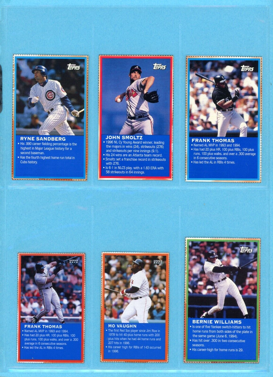 1997 Wheaties All-Star Complete Set of 30 Baseball Cards NM black lines