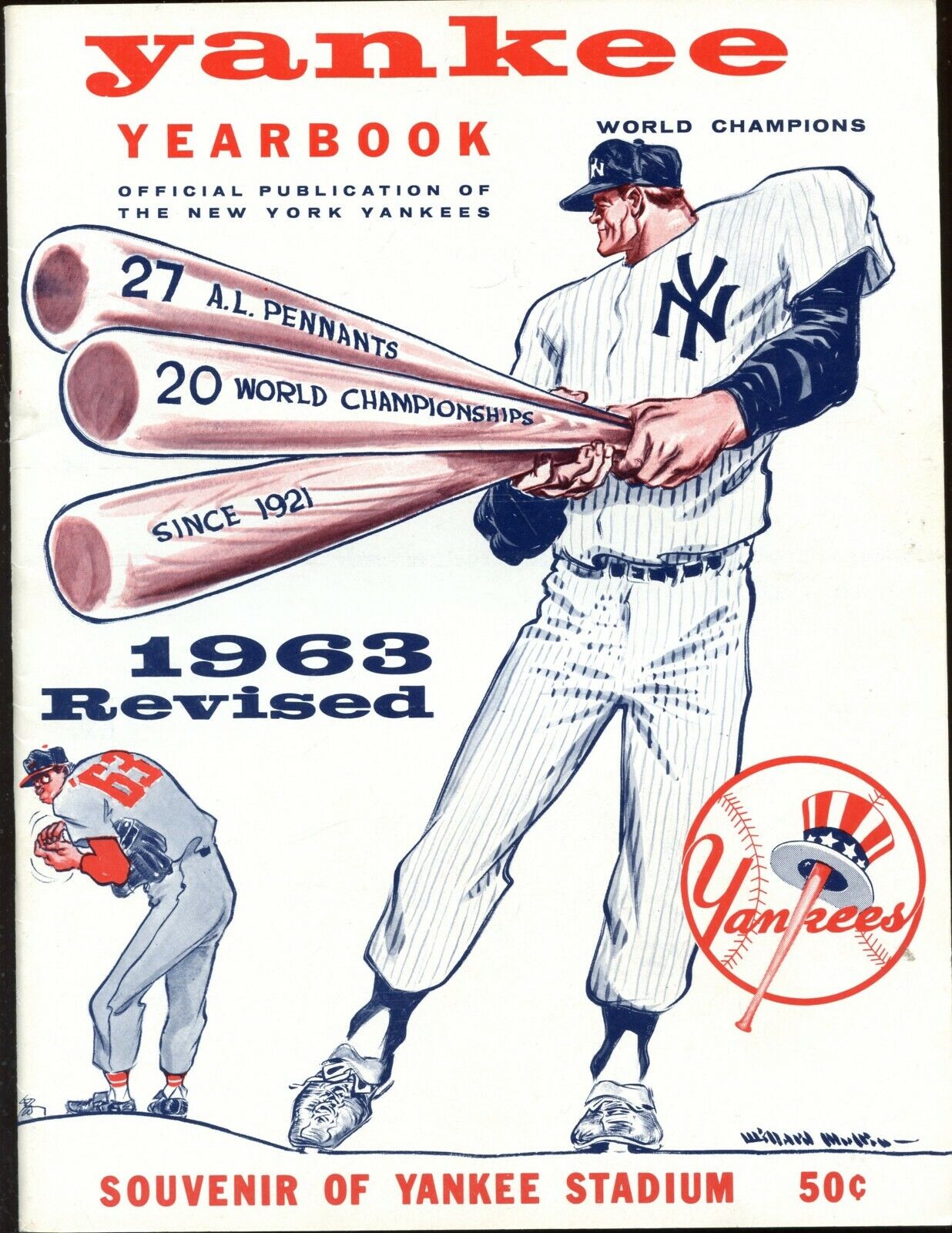 1963 New York Yankees Revised Yearbook EXMT/NRMT