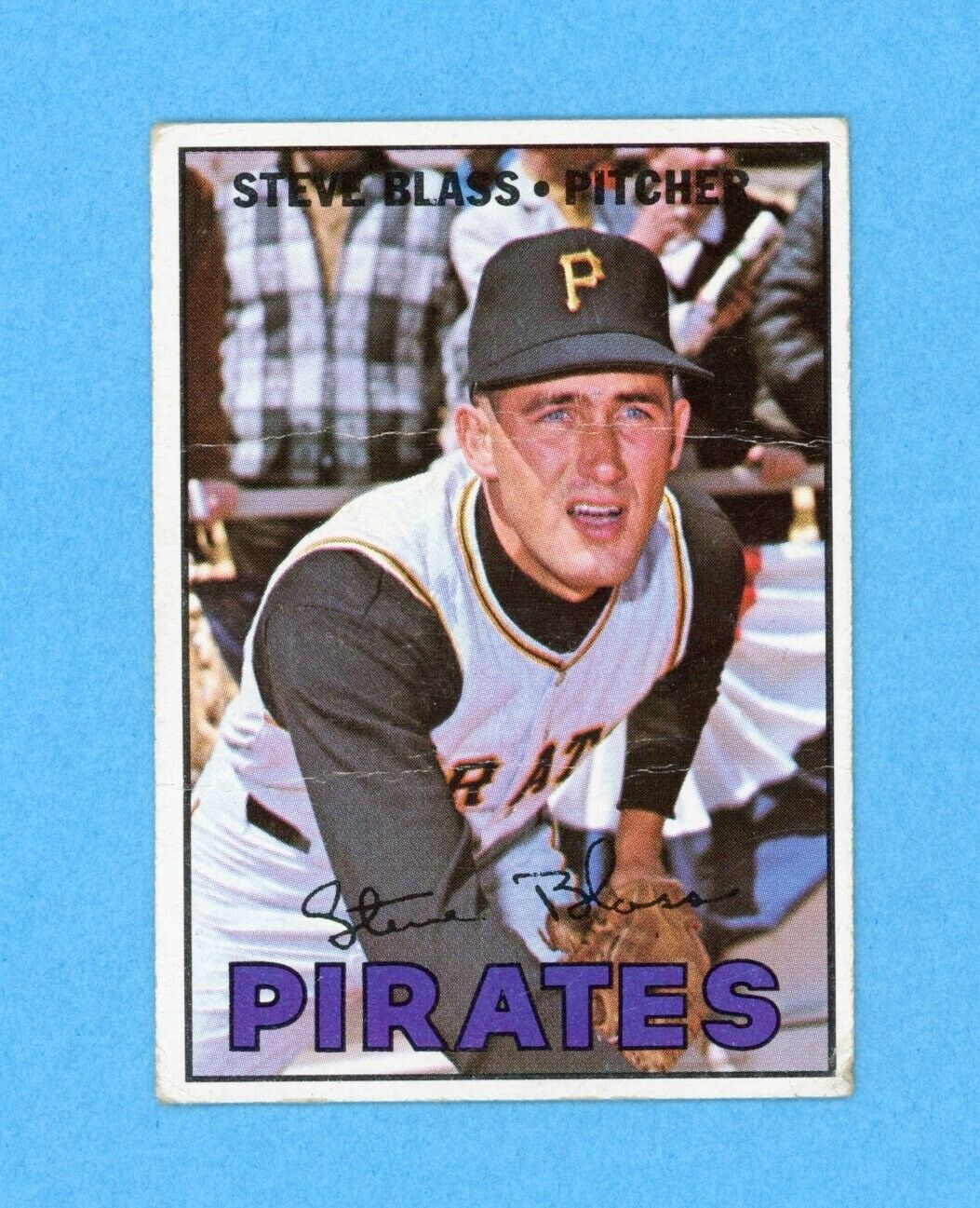 1967 Topps #562 Steve Blass Pitts Pirates High Number Baseball Card Low Grade