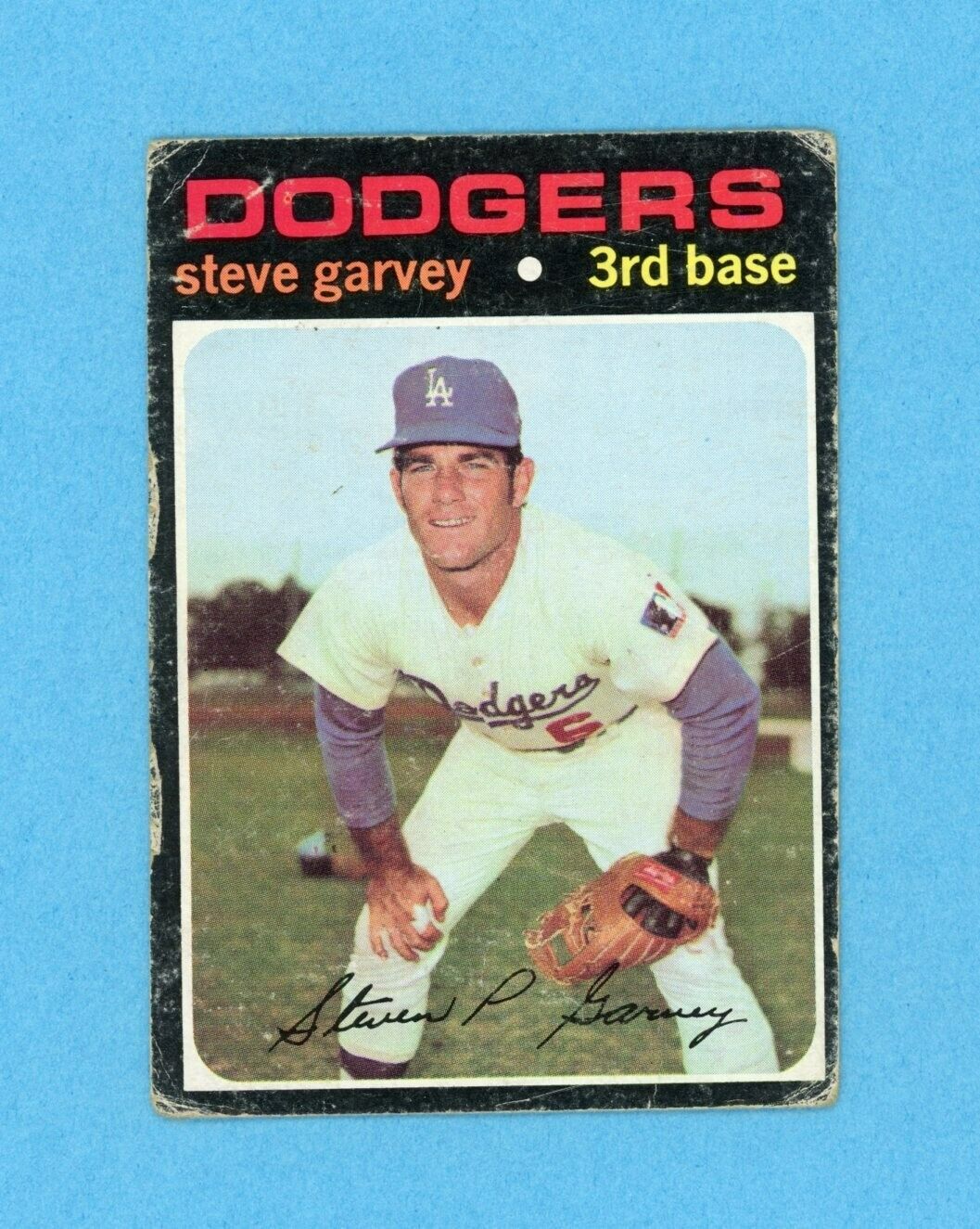 1971 Topps #341 Steve Garvey Los Angeles Dodgers Rookie Baseball Card Low Grade