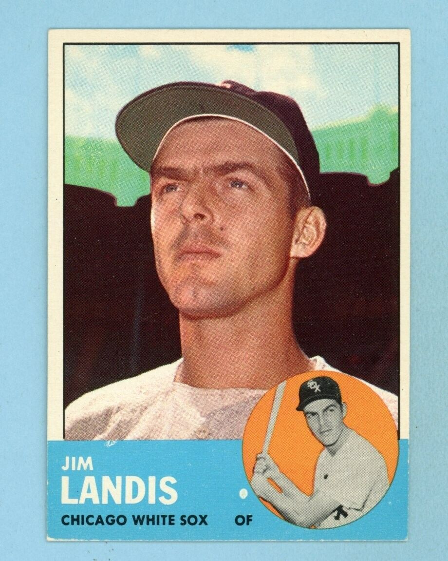 1963 Topps #485 Jim Landis Chicago White Sox Baseball Card Ex/Mt - NM