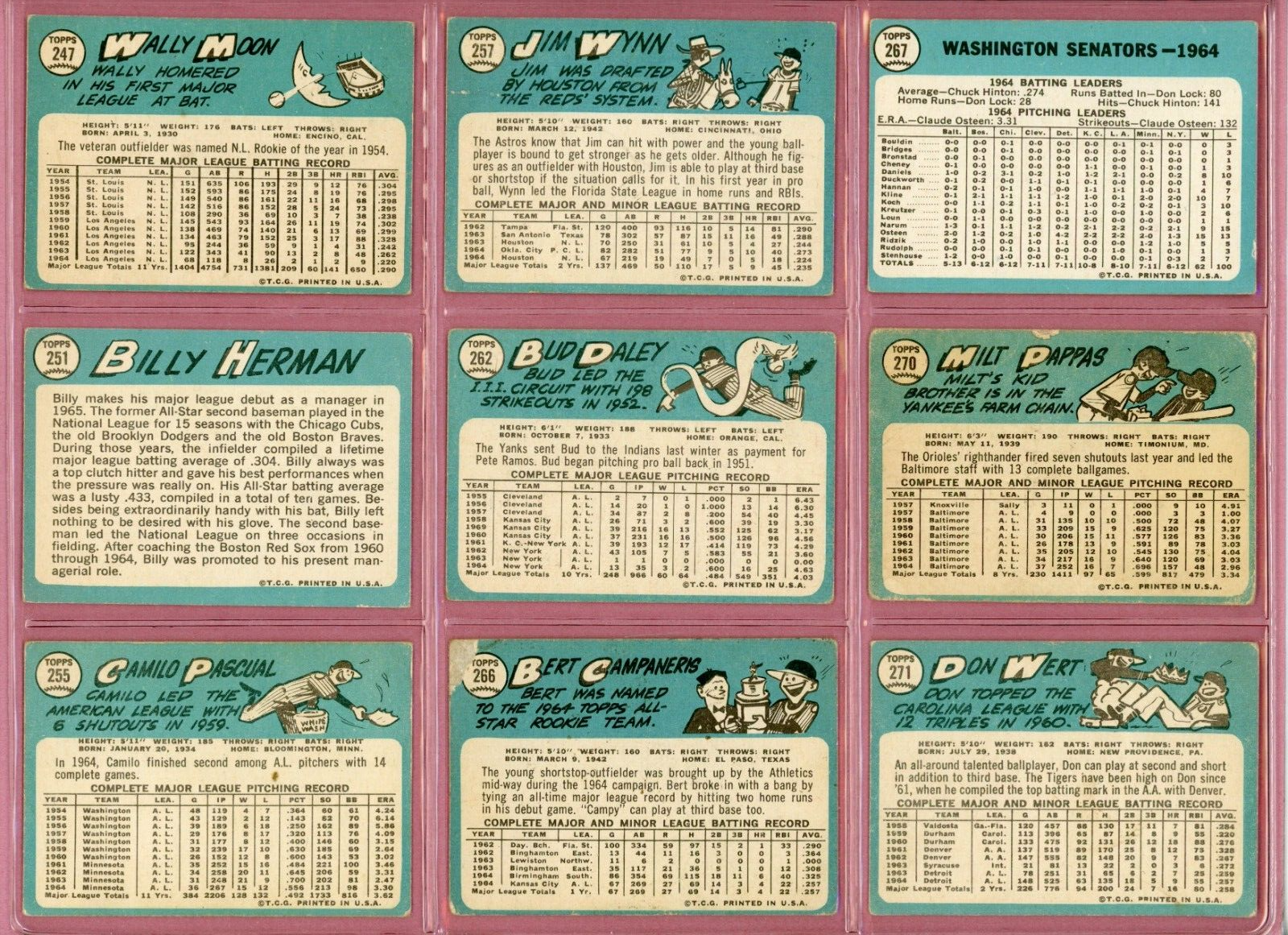 1965 Topps Starter Set Lot of 128 Different Baseball Cards Low Grade