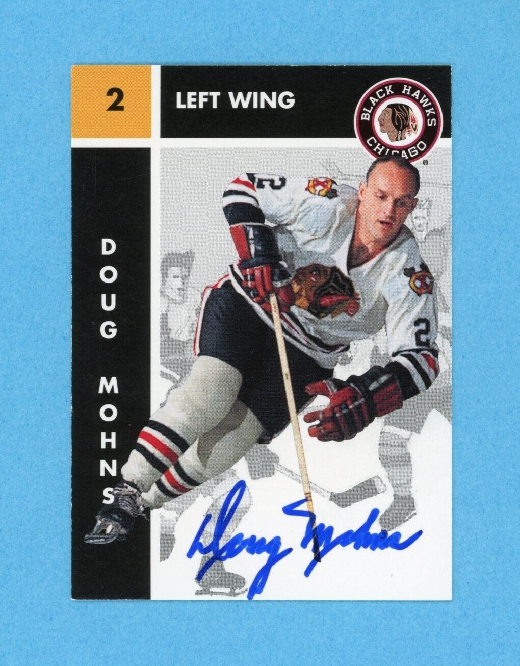 Doug Mohns 1995-96 Parkhurst 1966-67 #35 Autographed Hockey Card