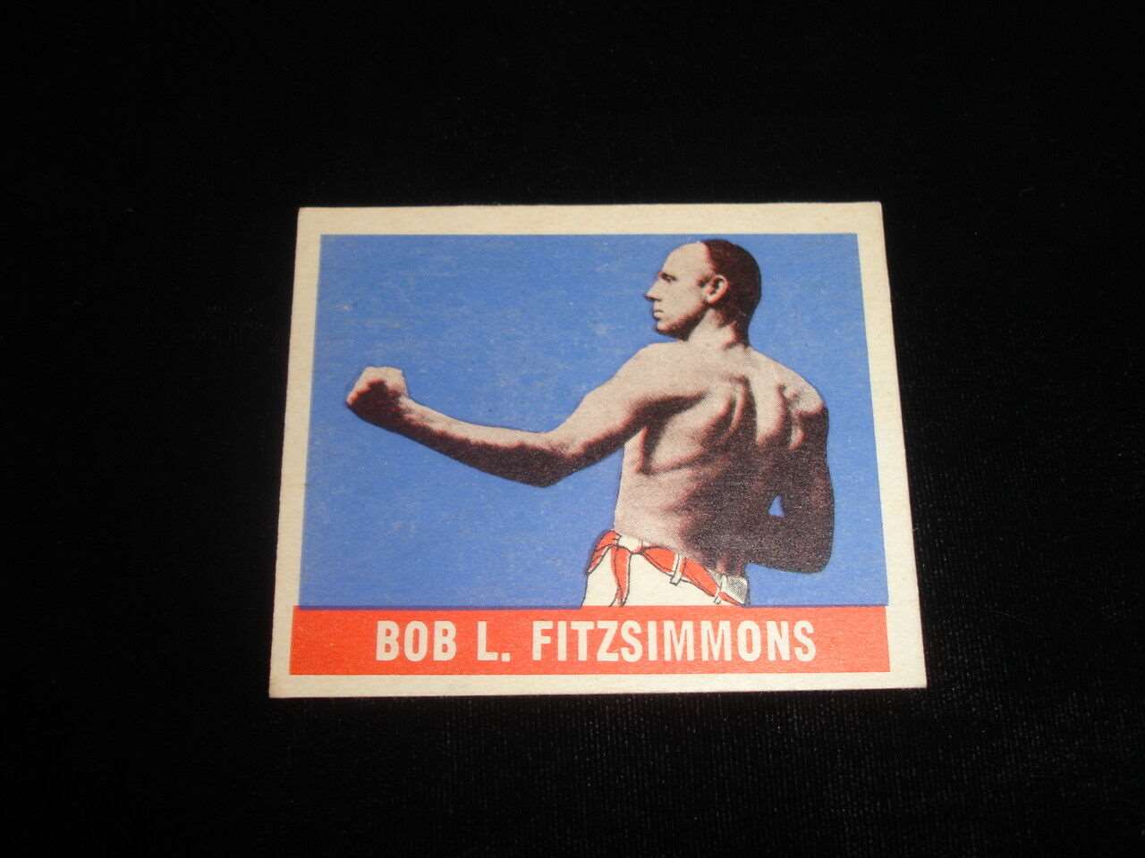 1948 Leaf Boxing Card-Bob L. Fitzsimmons-#63-EX/EX-MT