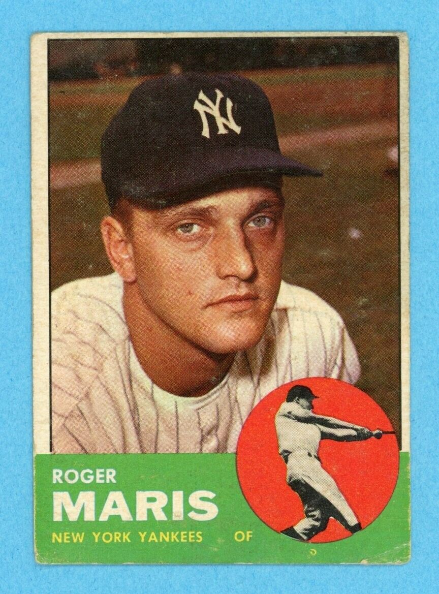 1963 Topps #120 Roger Maris New York Yankees Baseball Card VG