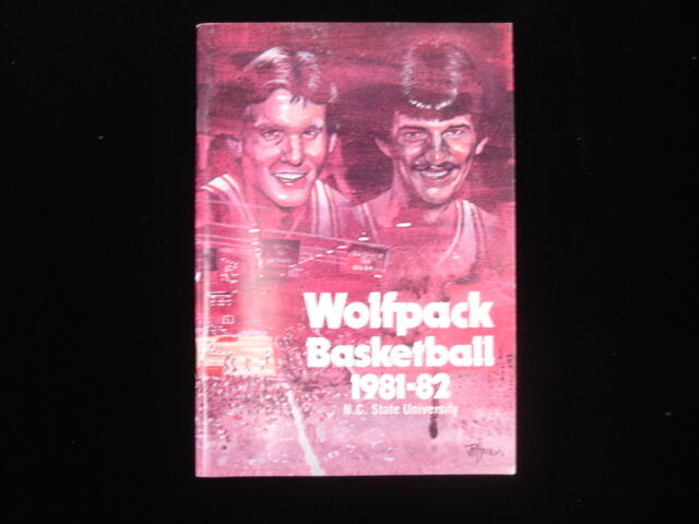 1981-82 North Carolina State University Wolfpack Basketball Media Guide EX+