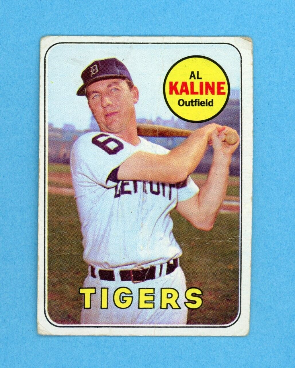 1969 Topps #410 Al Kaline Detroit Tigers Baseball Card Low Grade