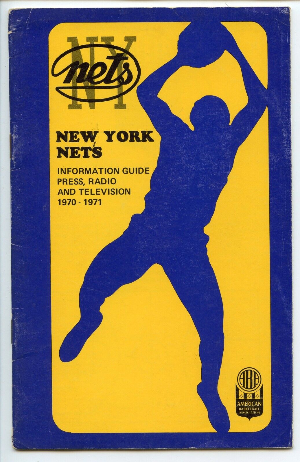 1970/1971 ABA Basketball New York Nets Press Radio TV Media Guide EX