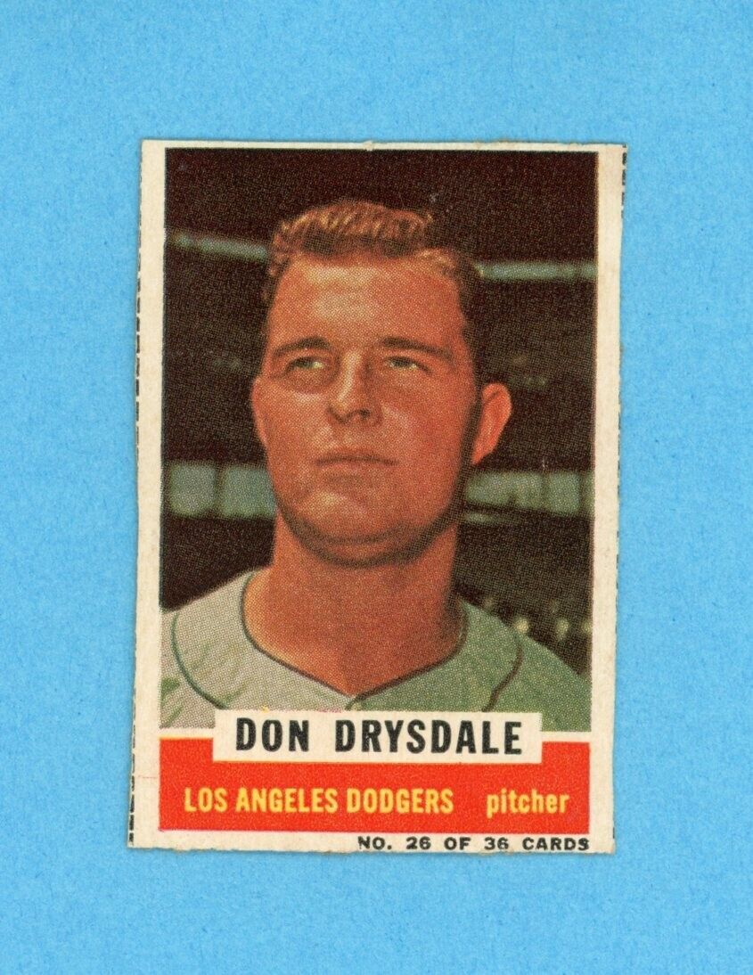 1961 Bazooka #26 Don Drysdale Los Angeles Dodgers Baseball Card