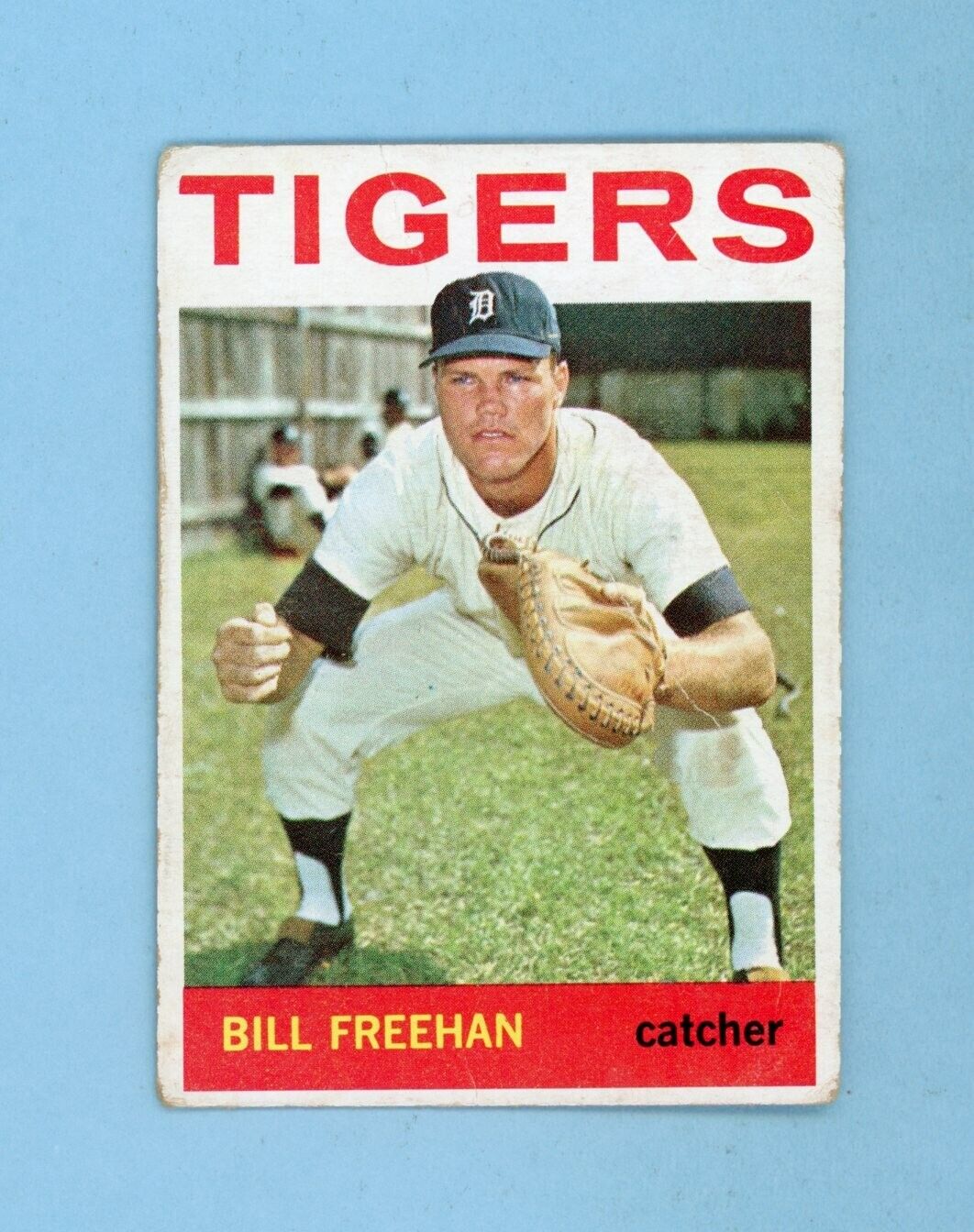 1964 Topps #407 Bill Freehan Detroit Tigers Baseball Card Low Grade